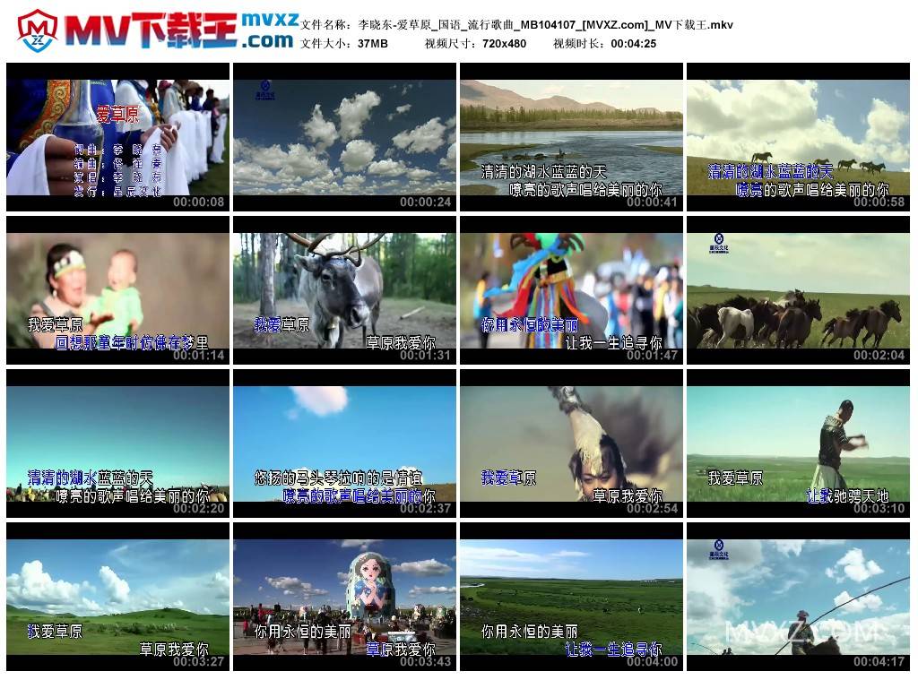 李晓东-爱草原_国语_流行歌曲_MB104107